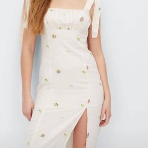Embroidered Bridgerton mid dress
